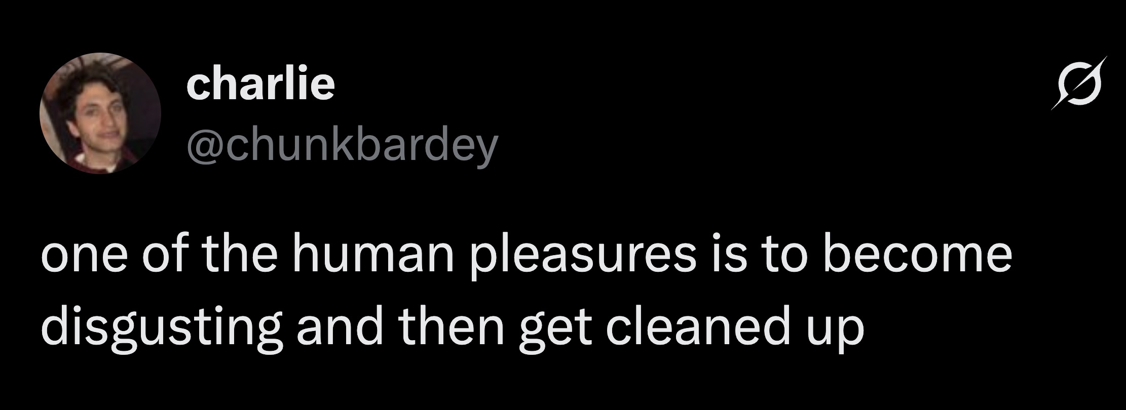 It's not always about hygiene, sometimes it's just the vibe. 